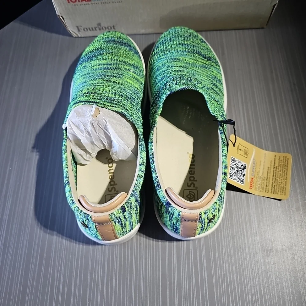 Spenco Coastal Slip-On Orthotic Sneakers Women's 7.5W Stretchy Comfort Shoes NWB